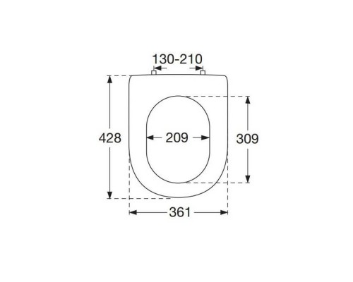 VilleroyBoch Hommage Сиденье с крышкой для унитаза, SoftClose, цвет: белый/нержавеющая сталь. 8809S1R1