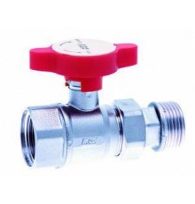 Краны шаровые Кран шаровой с американкой, хром., 3/4, синяя ручка FS 3052 34B