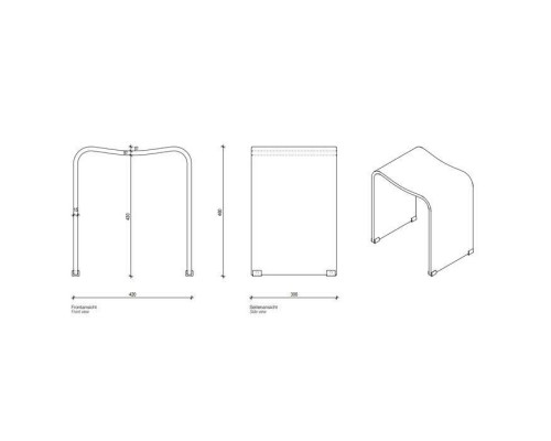 Decor Walther DW 80 Табурет 40x30x46см, акрил, напольный, цвет: черный. 0506860 Decor Walther DW 80 Табурет 40x30x46см, акрил, напольный, цвет: черный. 0506860