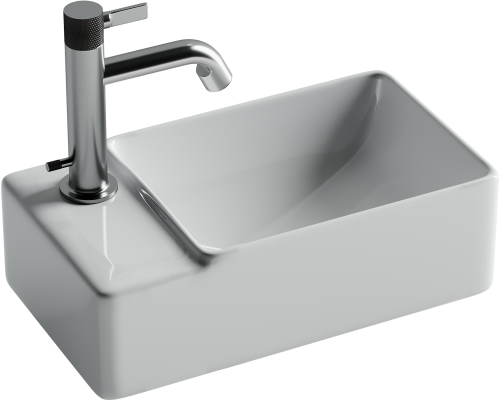 Рукомойник Ceramicanova Element CN5046 L белый глянцевый Рукомойник Ceramicanova Element CN5046 L белый глянцевый