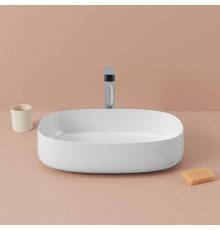ArtCeram Cognac Раковина 55х35 см, без отв., накладная, saniglaze, цвет: белый матовый. COL003 05 34