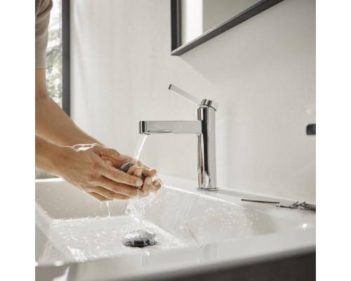 Hansgrohe Finoris Смеситель для раковины, 1 отв., с донным клапаном, цвет: хром. 76020000 Hansgrohe Finoris Смеситель для раковины, 1 отв., с донным клапаном, цвет: хром. 76020000