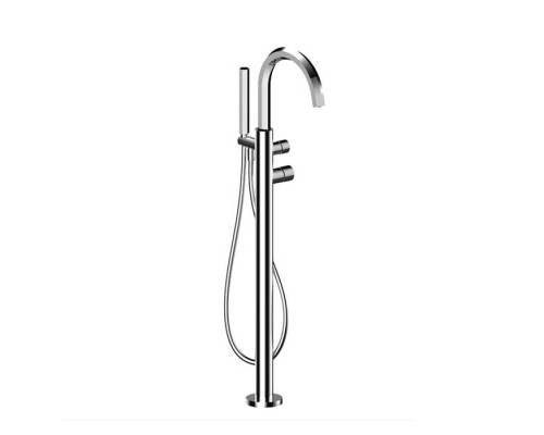 Fantini Venezia Смеситель для ванны, напольный, с ручным душем, цвет: хром. 29 02 N080B