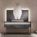VITAGE milldue edition HILTON 05 Комплект мебели 158х58см напольный, раковина, зеркало, с подсветкой, отделка: стекло twill smoke, фурнитура: черный хром. _9264.CR96.*3 САЛОН,  _5812.CR96.93+5800.CR96.93 2 шт. САЛОН,  _5818.144.93 САЛОН,  _5819 САЛОН,  _5