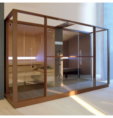 Effegibi Logica Сауна с хаммам и душем 373x250x226см, в нишу, цвет: Soft Sand. LO 10 01 0008