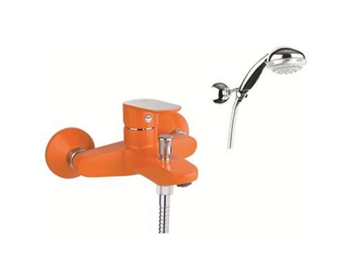 FIORE KEVON - CHIC 8150 ВАННА с душ. гарнитуром orange/chrome 81OX8150