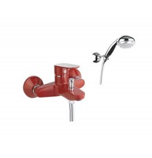 FIORE KEVON - CHIC 8150 ВАННА с душ. гарнитуром red/chrome 81RX8150
