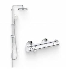 Душевой комплект Термостат Grohe Grohtherm 800 34558000 для душа + Стойка New Tempesta System 26381001
