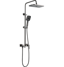 Душевая стойка Shevanik S9636T оружейная сталь