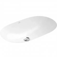 VilleroyBoch O.novo Раковина для установки под столешницу 53х32х20.5, с переливом, цвет: альпийский белый. 41625001