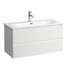 Laufen Lua База с раковиной 100х45хh52см, с 1 отв., 2 ящика, цвет: белый матовый. 8.6008.8.260.104.1