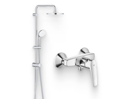 Душевой комплект Смеситель для душа Grohe BauFlow 23632000 + Стойка New Tempesta 27389002