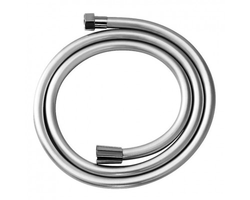 AQM1500CR Шланг душевой, ПВХ, 1500 мм, с латунной гайкой и защитой от скручивания, Хром AQM1500CR