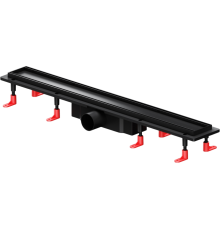 Душевой трап (лоток) AM.PM PrimeFlow Tile 70 см, черный матовый