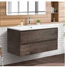 Тумба с раковиной BelBagno Albano-Cer 105 подвесная, robere nature grigio