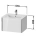 Duravit XViu Тумба подвесная 61x48x40см, с раковиной, 1 ящик, цвет: белый глянцевый/champagne matt. 2336630000,  XV40250B122