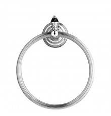 DevonDevon Black Diamond Полотенцедержатель - кольцо 21см., подвесной, цвет: хром. BLKD507CR