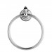 DevonDevon Black Diamond Полотенцедержатель - кольцо 21см., подвесной, цвет: хром. BLKD507CR