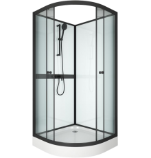 Душевая кабина Bauedge Bau Nimb SB0010B профиль черный, стекло прозрачное