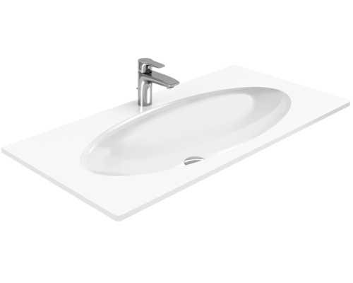 AQ El.12.04.D ЦС Раковина Elegance 1200 1200х510х133 мм, с отв. под смеситель El.12.04.D