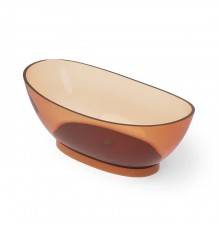 Dea Design Elegant Ванна 155x78x58см., отдельностоящая, Glasstek, прозрачная смола, цвет: Sunset R1. DD8620 1550 R1