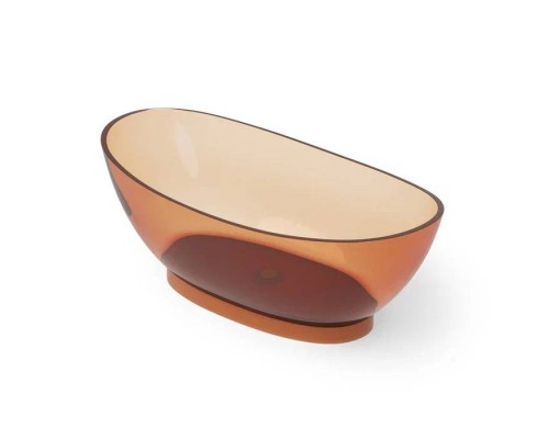Dea Design Elegant Ванна 155x78x58см., отдельностоящая, Glasstek, прозрачная смола, цвет: Sunset R1. DD8620 1550 R1
