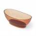 Dea Design Elegant Ванна 155x78x58см., отдельностоящая, Glasstek, прозрачная смола, цвет: Sunset R1. DD8620 1550 R1