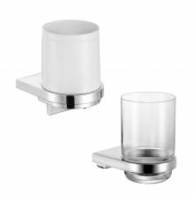 Набор Стакан Keuco Collection Moll 12750 хром + Дозатор 12752 хром, белый