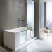 DURAVIT Shower + Bath Bathtub Ванна 170х75хh210.5см, прямоугольная с входной дверью и душевой шторкой ЗЕРКАЛЬНОЙ, SX - левосторонняя, цвет: белый. 700403000100000,  791246000001000