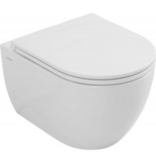 Унитаз подвесной Allen Brau Priority, 49х36 см, безободковый, белый глянец