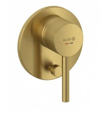 Kludi 38 716 N076 Bozz Смеситель для 2х потребителей (внеш. монт. часть), брашированное золото 38716N076