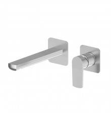Newform Haka Смеситель для раковины, настенный, без донного клапана, цвет: PVD brushed stainless steel. 72026E.59.066