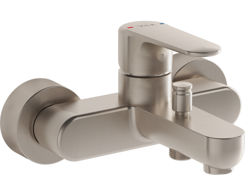 Смеситель для ванны с душем VitrA Root Round A4272534EXP, брашированный никель