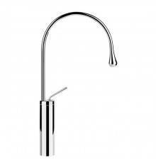 Gessi Goccia Смеситель для раковины на 1 отверстие, высокий, излив 244мм R=125, цвет: хром. 33609#031