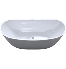 Акриловая ванна Art Max AM-502-1800-780 180x80 см, отдельностоящая, овальная, с каркасом, со сливом-переливом