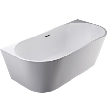 Акриловая ванна Art Max AM-206-1700-800 170x80 см, овальная, с каркасом, со сливом-переливом
