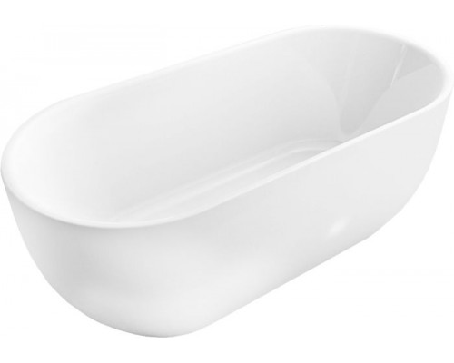 Акриловая ванна BelBagno BB70-1500-800 150x80 см, отдельностоящая, овальная, с ножками, со сливом-переливом