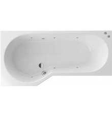 Акриловая ванна Excellent Be Spot WAEX.BSL16.SOFT L 160x80 см, угловая, с гидромассажем, с каркасом, со сливом-переливом, асимметричная