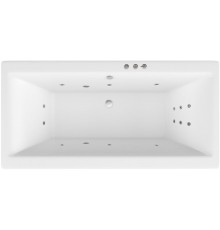Акриловая ванна Excellent Pryzmat WAEX.PRY17.SMART 170x75 см, с гидромассажем, с каркасом, со сливом-переливом