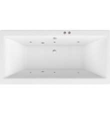 Акриловая ванна Excellent Pryzmat Slim WAEX.PRY18S.SOFT 180x80 см, с гидромассажем, с каркасом, со сливом-переливом
