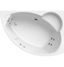 Акриловая ванна Radomir Vannesa Massage 2-75-2-2-0-218 Алари классик, R 170x120 см, угловая, с гидромассажем, с каркасом, с экраном, со сливом-переливом, асимметричная