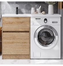 Тумба с раковиной AQUATON Лондри 60 L, дуб сантана