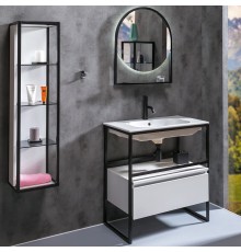 Мебель для ванной комнаты Armadi Art Loft 80 белая, напольная