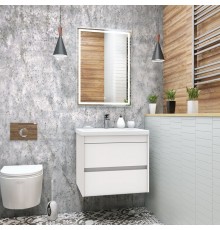 Мебель для ванной комнаты Art Max Family 60, подвесная, Bianco Lucido