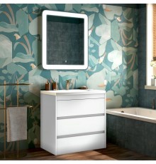 Мебель для ванной комнаты Art Max Family 75, напольная, Bianco Lucido