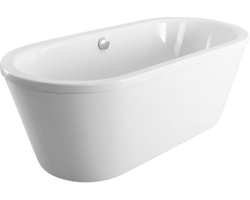 Акриловая ванна Art Max AM-FORLI-1700-800 175x80 см, отдельностоящая, овальная, с каркасом, белый глянец