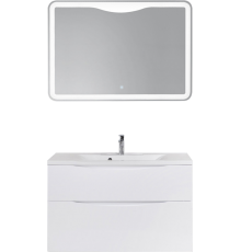 Мебель для ванной комнаты BelBagno Marino H60 bianco lucido, 100 см