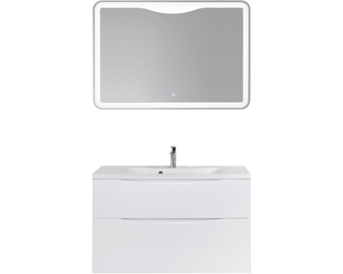 Мебель для ванной комнаты BelBagno Marino H60 bianco lucido, 100 см