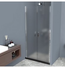 Душевая дверь в нишу BelBagno Uno B-2-80-P-Cr стекло текстурное
