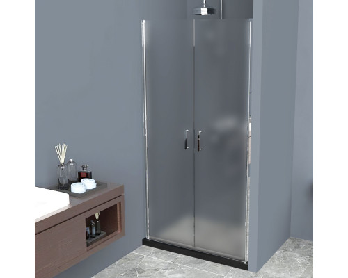 Душевая дверь в нишу BelBagno Uno B-2-80-P-Cr стекло текстурное
